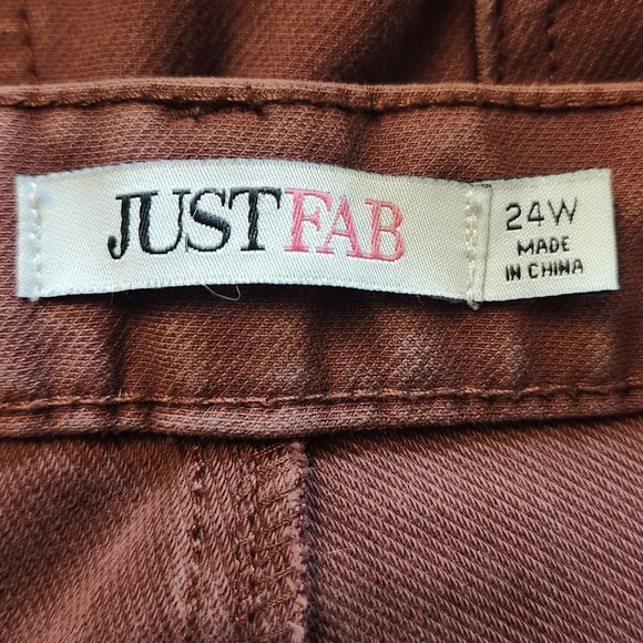 🇺🇸Just Fab Rust Color Jeans - Picture 2 of 7